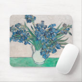 Tapis De Souris Van Gogh Iris Vase Peinture Impressionnisme (Avec souris)