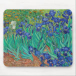 Tapis De Souris Van Gogh Irises. Impressionnisme vintage floral bl<br><div class="desc">Plaquette de souris Van Gogh "Irises". L'art de l'impressionnisme floral bleu.</div>