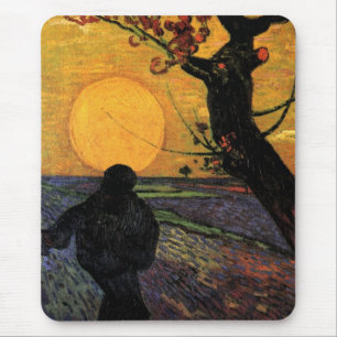 Tapis De Souris Van Gogh; Le Semeur, Paysan Agriculteur de Vintage