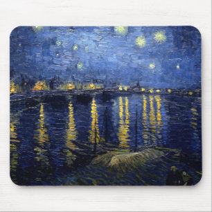 Tapis De Souris Van Gogh Nuit étoilée sur Rhône