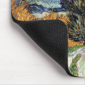Tapis De Souris Van Gogh - Route Avec Cyprès (Coin)