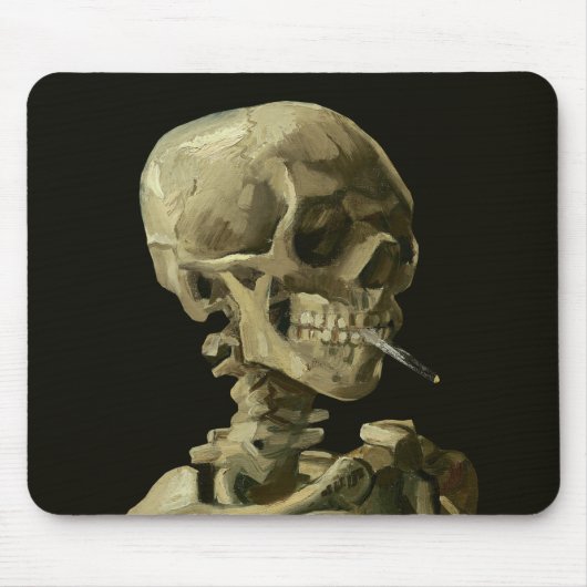 Tapis De Souris Van Gogh, Skeleton with a burning cigarette (Devant)