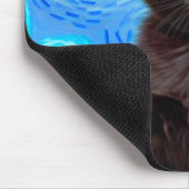 Tapis De Souris Van Gogh Starry Night Black Cat (Coin)