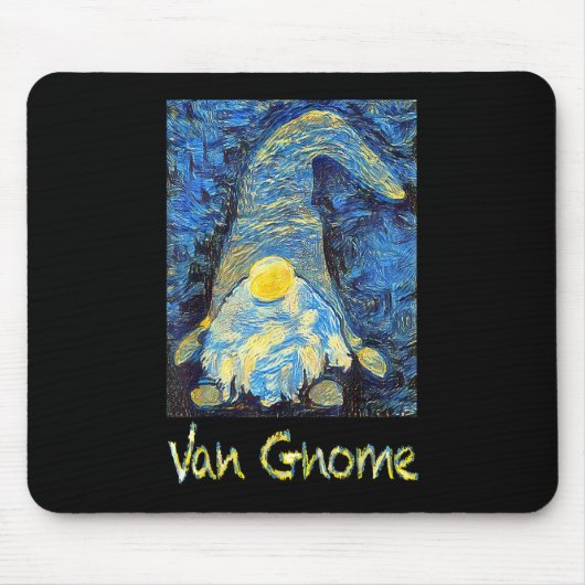Tapis De Souris Van Gogh Style Van Gnome Art Peinture Design Starr (Devant)