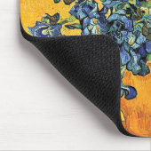 Tapis De Souris Van Gogh - Vase avec iris Fond jaune (Coin)