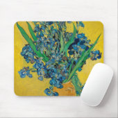 Tapis De Souris Van Gogh Vase avec Irises sur Yellow (Avec souris)
