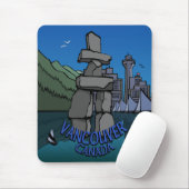 Tapis De Souris Vancouver Canada Souvenir Mousepad Inukshuk (Avec souris)