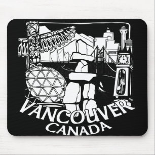 Tapis De Souris Vancouver Canada Souvenir Mousepad Vancouver Cadea