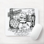 Tapis De Souris Vancouver Canada Souvenir Mousepad Vancouver Cadea (Avec souris)