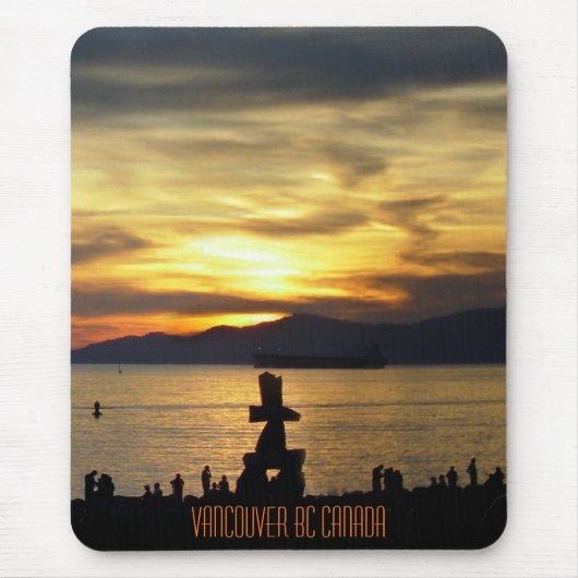 Tapis De Souris Vancouver Mousepad Souvenir Vancouver Sunset Cadea (Devant)