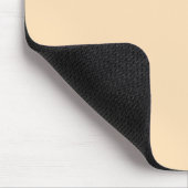Tapis De Souris vanille solide crème beige clair (Coin)