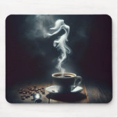 Tapis De Souris Vapeur De Danse Dans Le Café (Devant)