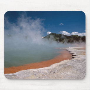 Tapis De Souris Vapeur s'élevant de Champagne Pool à WAI-O-TAPU