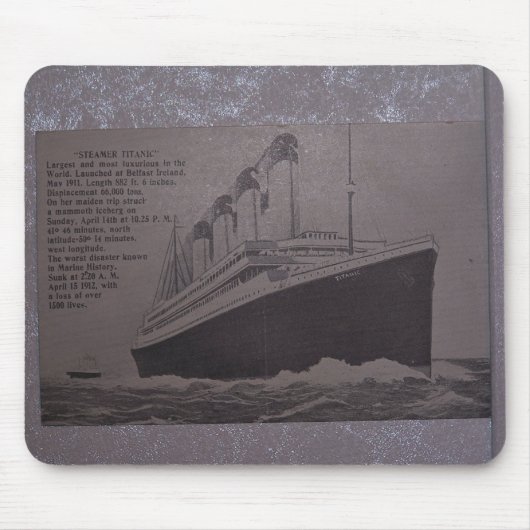 Tapis De Souris vapeur titanique (Devant)