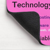 Tapis de souris variable de logiciel, rose (Coin)