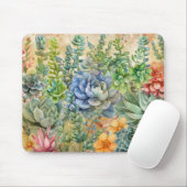 Tapis De Souris Variété de Succulentes (Avec souris)