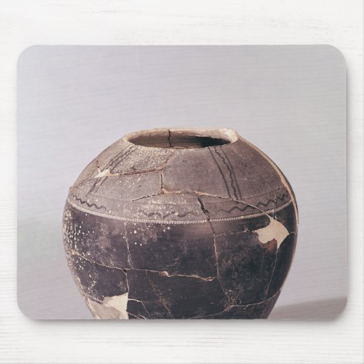 Tapis De Souris Vase à engobe décoré des lignes onduleuses (Devant)