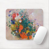 Tapis De Souris Vase de fleurs, Redon (Avec souris)