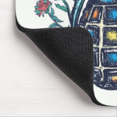 Tapis De Souris Vase de grenade à main de fleurs (Coin)