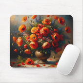 Tapis De Souris Vase de Red Poppies (Avec souris)