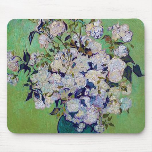 Tapis De Souris Vase de Roses, Vincent van Gogh (Devant)