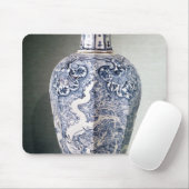 Tapis De Souris Vase octogonal à "Mei- P'ing" avec le blanc (Avec souris)