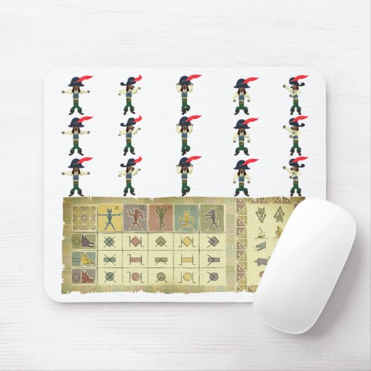 Tapis De Souris Vaudou gai Cheatsheet Mousepad de Rover (Avec souris)