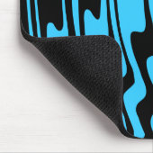 Tapis De Souris Vavey Stripey - Bleu et noir (Coin)