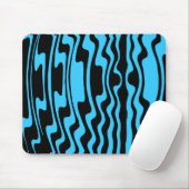 Tapis De Souris Vavey Stripey - Bleu et noir (Avec souris)