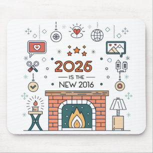 Tapis De Souris Vecteur de la culture cosy 2026 est le nouveau 201