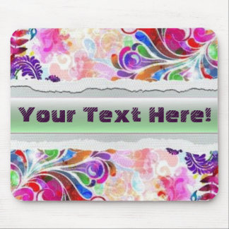 Tapis De Souris Vecteur Mousepad floral d'imaginaire