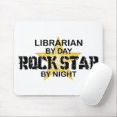 Tapis De Souris Vedette du rock de bibliothécaire par nuit (Avec souris)