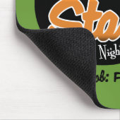Tapis De Souris Vedette du rock par nuit - conseiller financier du (Coin)