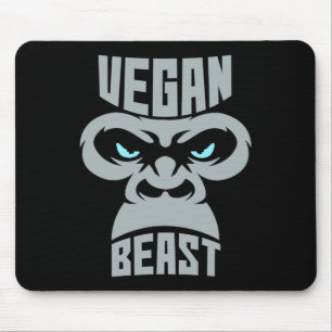 Tapis De Souris Vegan Beast Exercice Muscle Gorilla Gym Bodybuildi