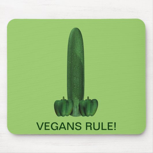 Tapis De Souris Vegans Rule ! (Devant)