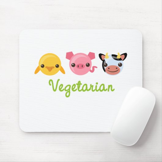 Tapis De Souris Végétarien (Avec souris)