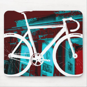 Tapis De Souris Vélo Berlin - bleu rouge de voie