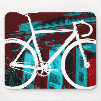Tapis De Souris Vélo Berlin - bleu rouge de voie