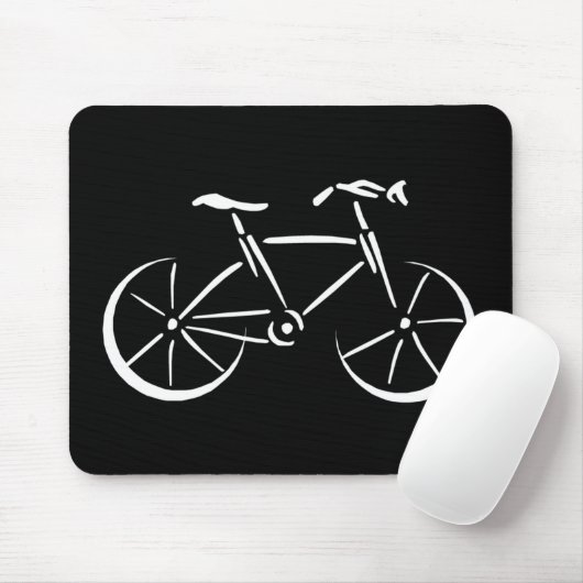 Tapis De Souris Vélo blanc (Avec souris)
