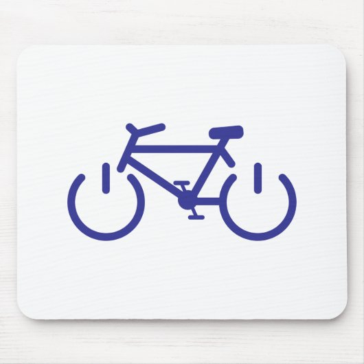Tapis De Souris Vélo bleu de puissance (Devant)
