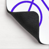 Tapis de souris vélo bleu sur mesure (Coin)