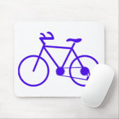 Tapis de souris vélo bleu sur mesure (Avec souris)