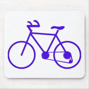 Tapis de souris vélo bleu sur mesure