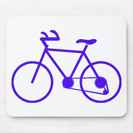 Tapis de souris vélo bleu sur mesure (Devant)