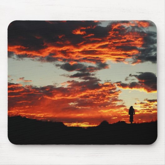Tapis De Souris Vélo de coucher du soleil (Devant)