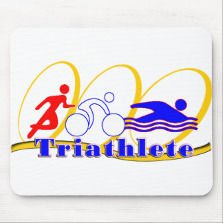 Tapis De Souris VÉLO de COURSE de BAIN de Triathlete