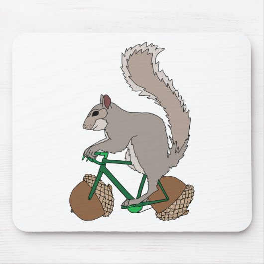 Tapis De Souris Vélo d'équitation d'écureuil avec des roues de (Devant)