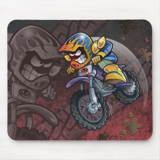 Tapis De Souris Vélo Mike Mousepad de saleté (Devant)