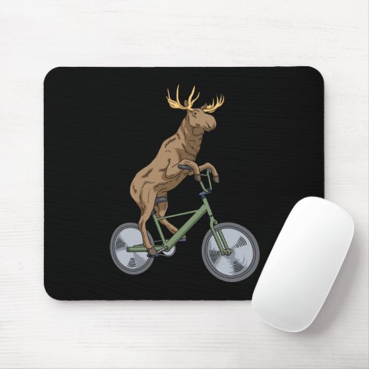 Tapis De Souris Vélo Moose Cadeaux Hommes Femmes Moose (Avec souris)