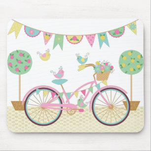 Tapis De Souris Vélo rose mignon